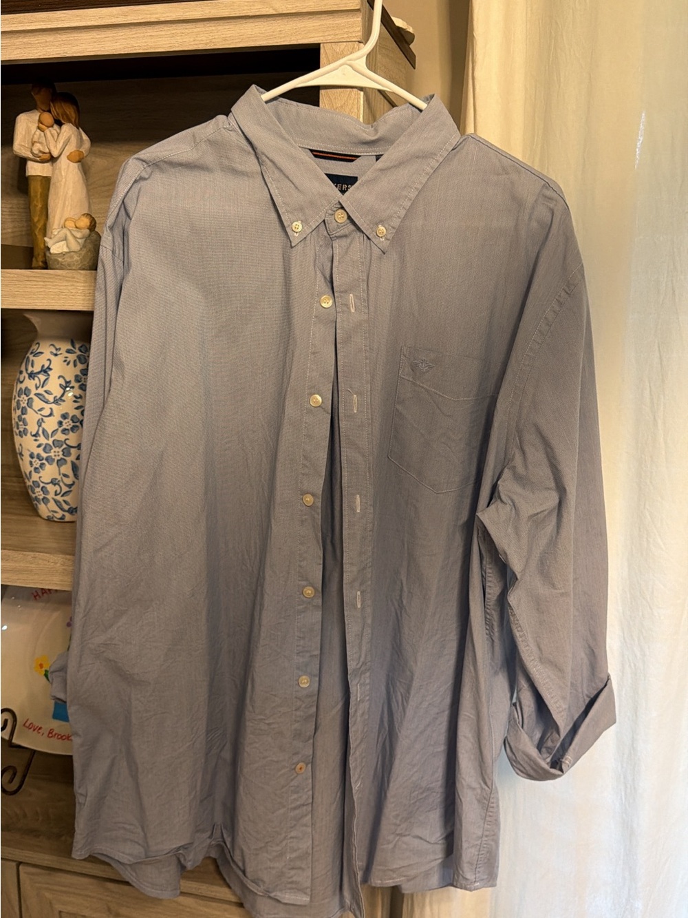Dockers Light Blue Button-Down Dress Shirt